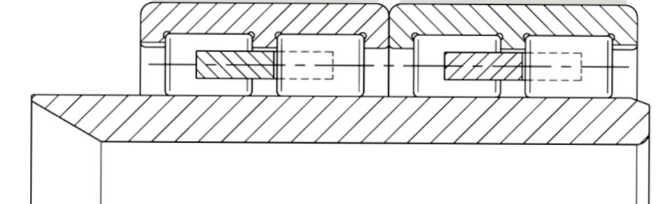 Vierreihiges_Zylinderrollenlager_Zeichnung